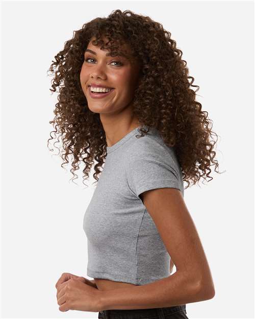 American Apparel-BR210-Women's Baby Rib Cropped Tee - Image 15