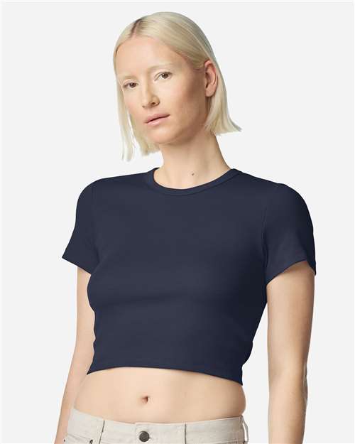 American Apparel-BR210-Women's Baby Rib Cropped Tee - Image 17