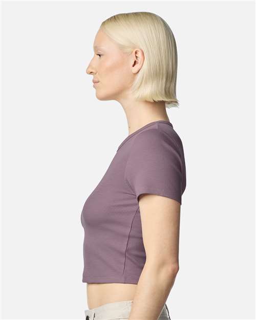 American Apparel-BR210-Women's Baby Rib Cropped Tee - Image 21