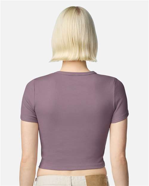 American Apparel-BR210-Women's Baby Rib Cropped Tee - Image 22
