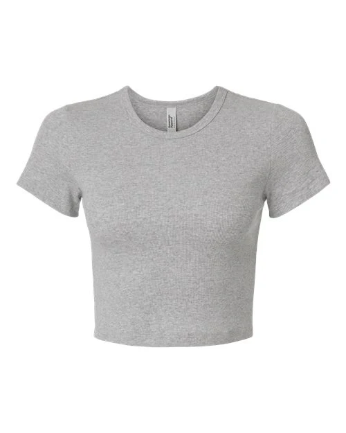 American Apparel-BR210-Women's Baby Rib Cropped Tee - Image 4
