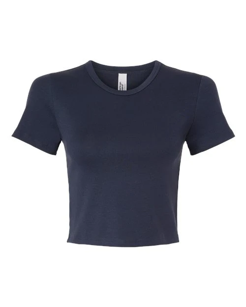 American Apparel-BR210-Women's Baby Rib Cropped Tee - Image 5