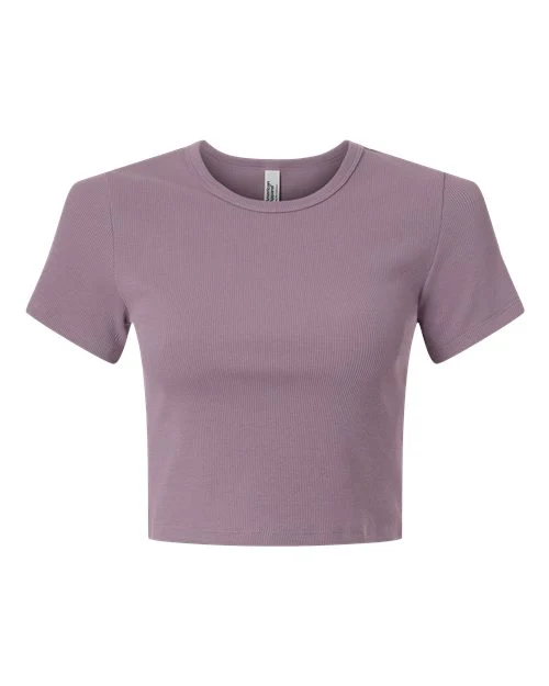 American Apparel-BR210-Women's Baby Rib Cropped Tee - Image 6