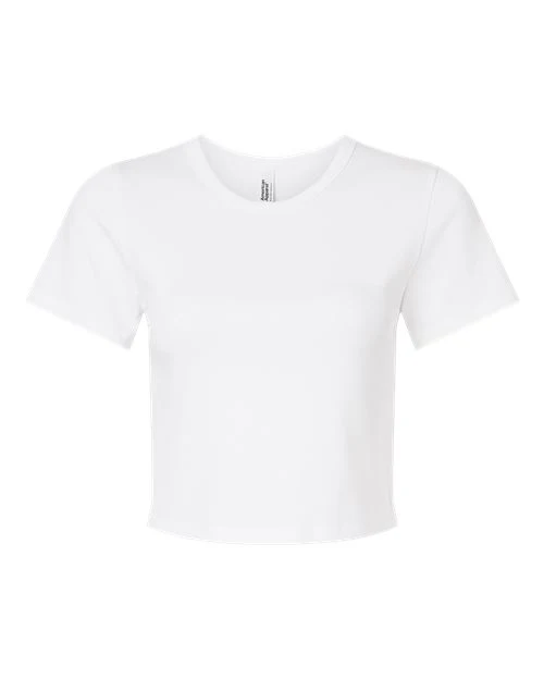 American Apparel-BR210-Women's Baby Rib Cropped Tee - Image 7