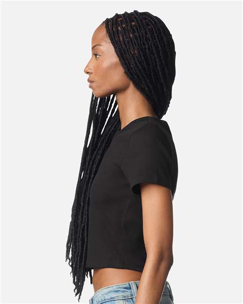 American Apparel-BR210-Women's Baby Rib Cropped Tee - Image 9