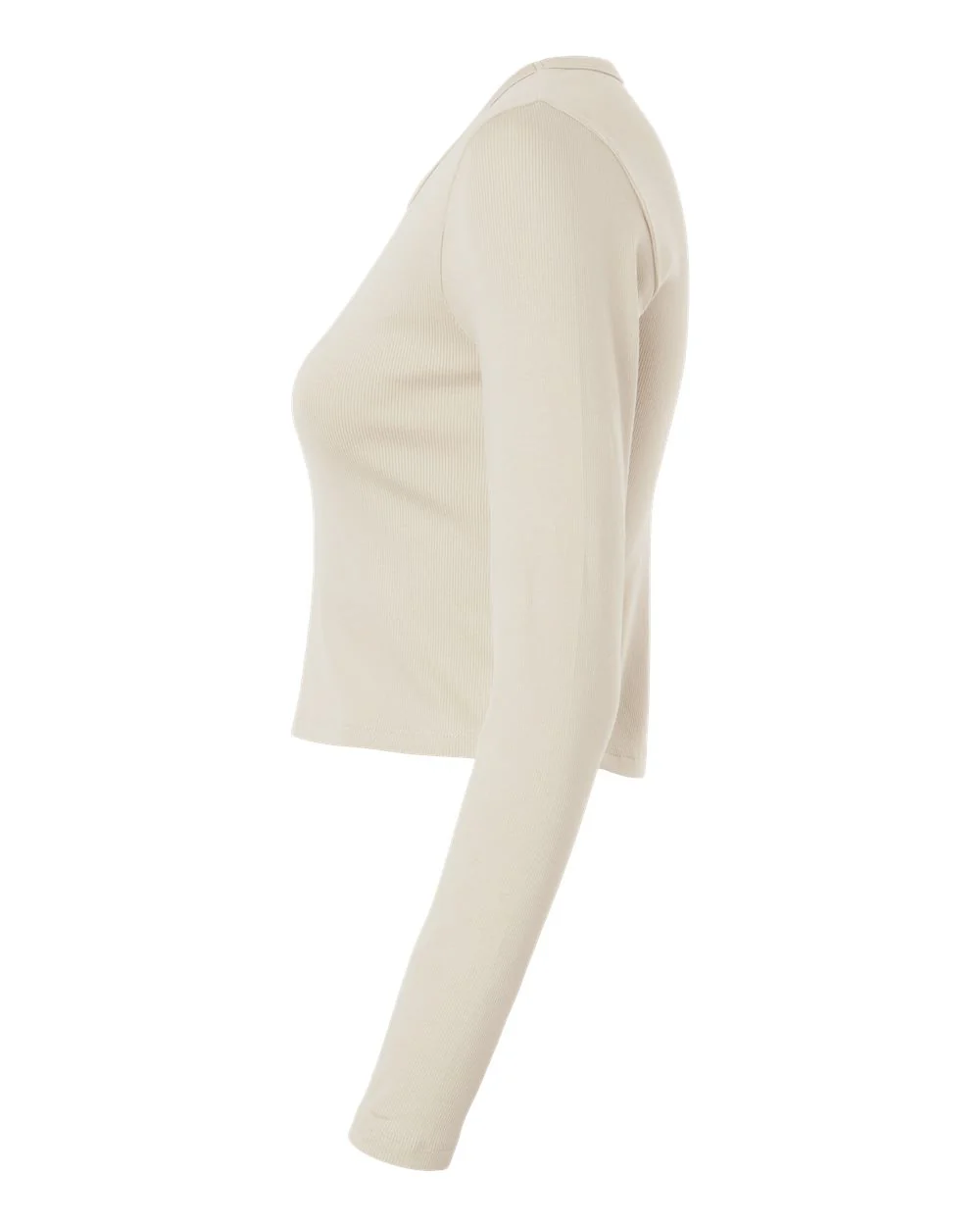 American Apparel-BR2107-Women's Baby Rib Long Sleeve Cropped Tee - Image 29
