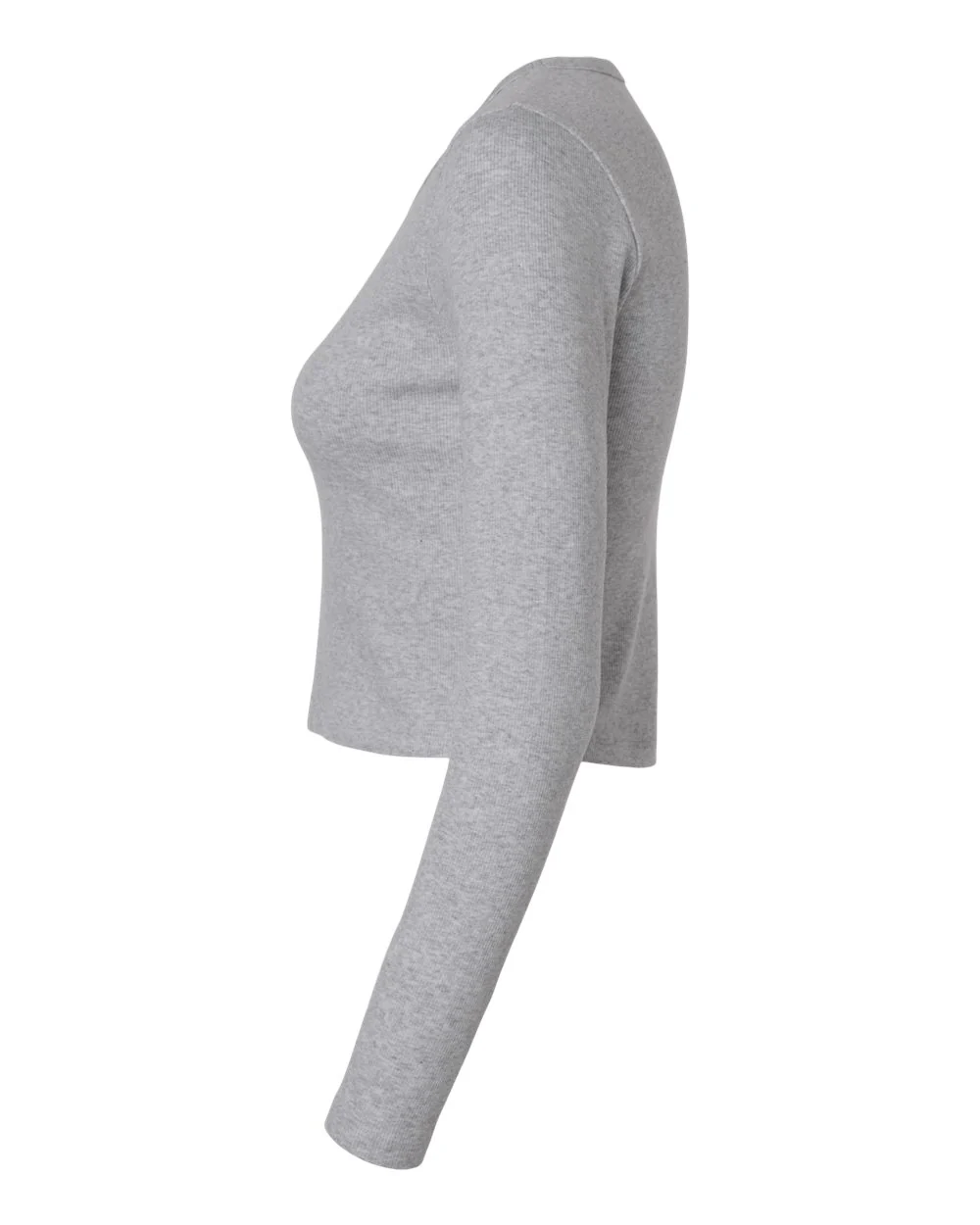 American Apparel-BR2107-Women's Baby Rib Long Sleeve Cropped Tee - Image 31