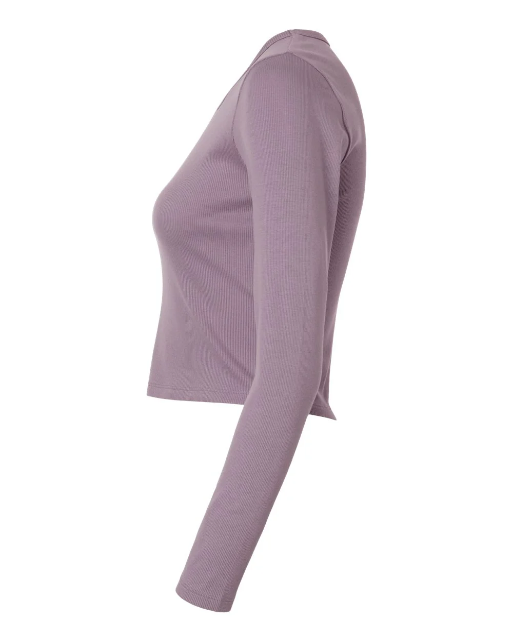 American Apparel-BR2107-Women's Baby Rib Long Sleeve Cropped Tee - Image 35