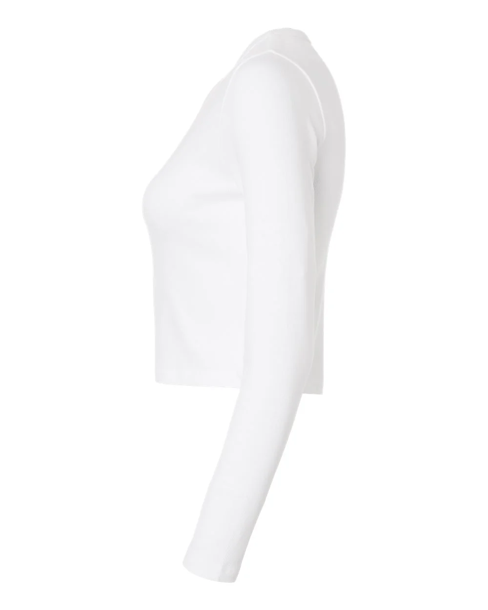 American Apparel-BR2107-Women's Baby Rib Long Sleeve Cropped Tee - Image 37