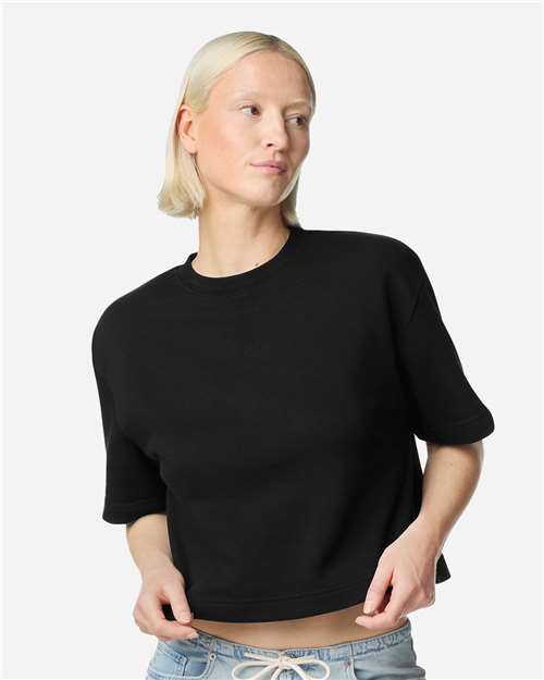 American Apparel-FTCB0-Women's French Terry Mid-Length Boxy Top - Image 8