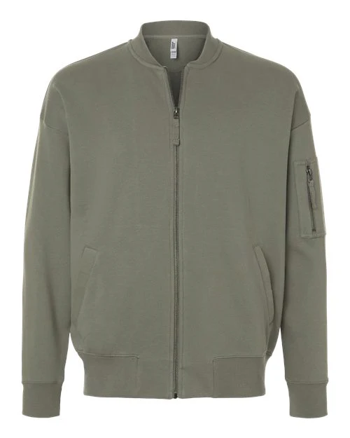 American Apparel-FTJ77-Unisex French Terry Bomber Jacket - Image 3