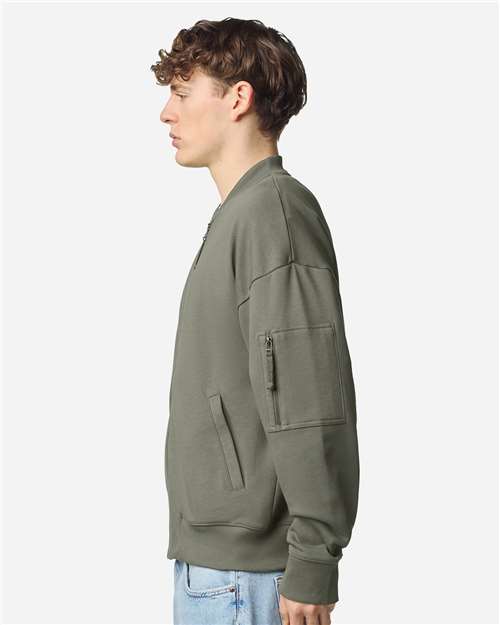 American Apparel-FTJ77-Unisex French Terry Bomber Jacket - Image 8