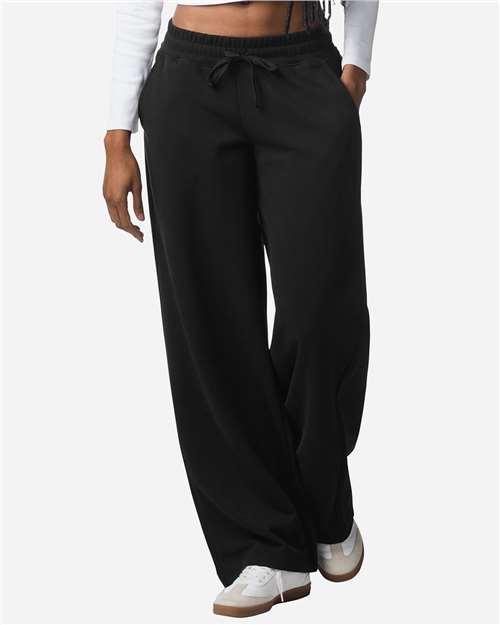 American Apparel-FTP00-Women's French Terry Wide Leg Pants - Image 8