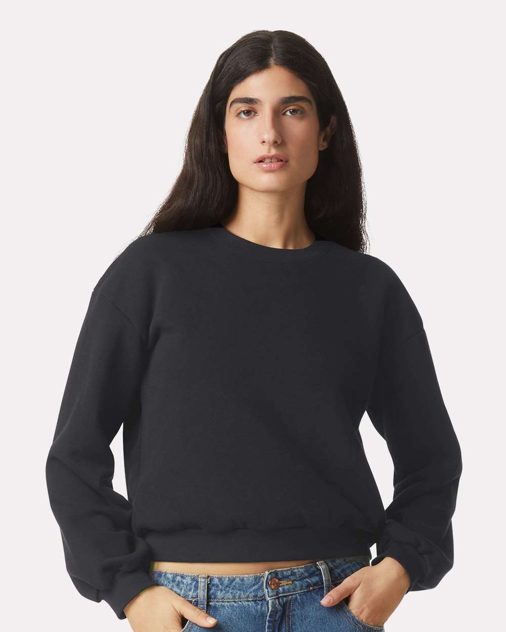 American Apparel-RF494-ReFlex Women's Fleece Crewneck Sweatshirt - Image 11