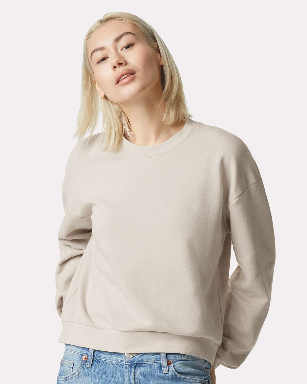 American Apparel-RF494-ReFlex Women's Fleece Crewneck Sweatshirt - Image 23