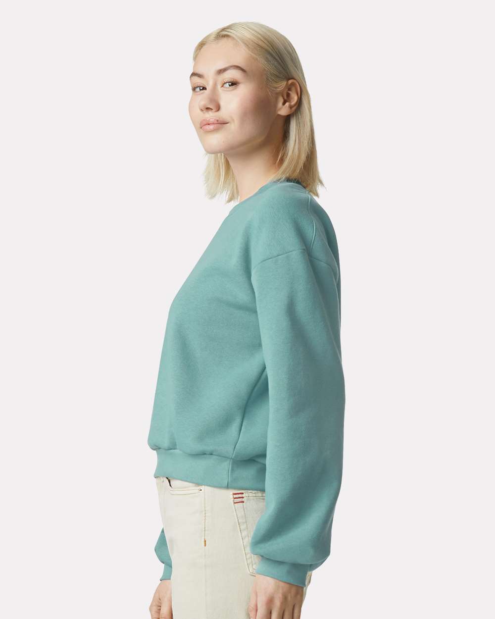 American Apparel-RF494-ReFlex Women's Fleece Crewneck Sweatshirt - Image 5