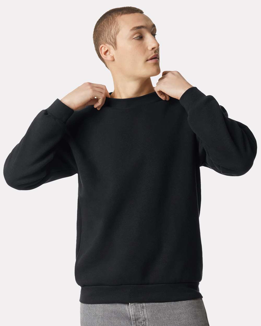 American Apparel-RF496-ReFlex Fleece Crewneck Sweatshirt - Image 14