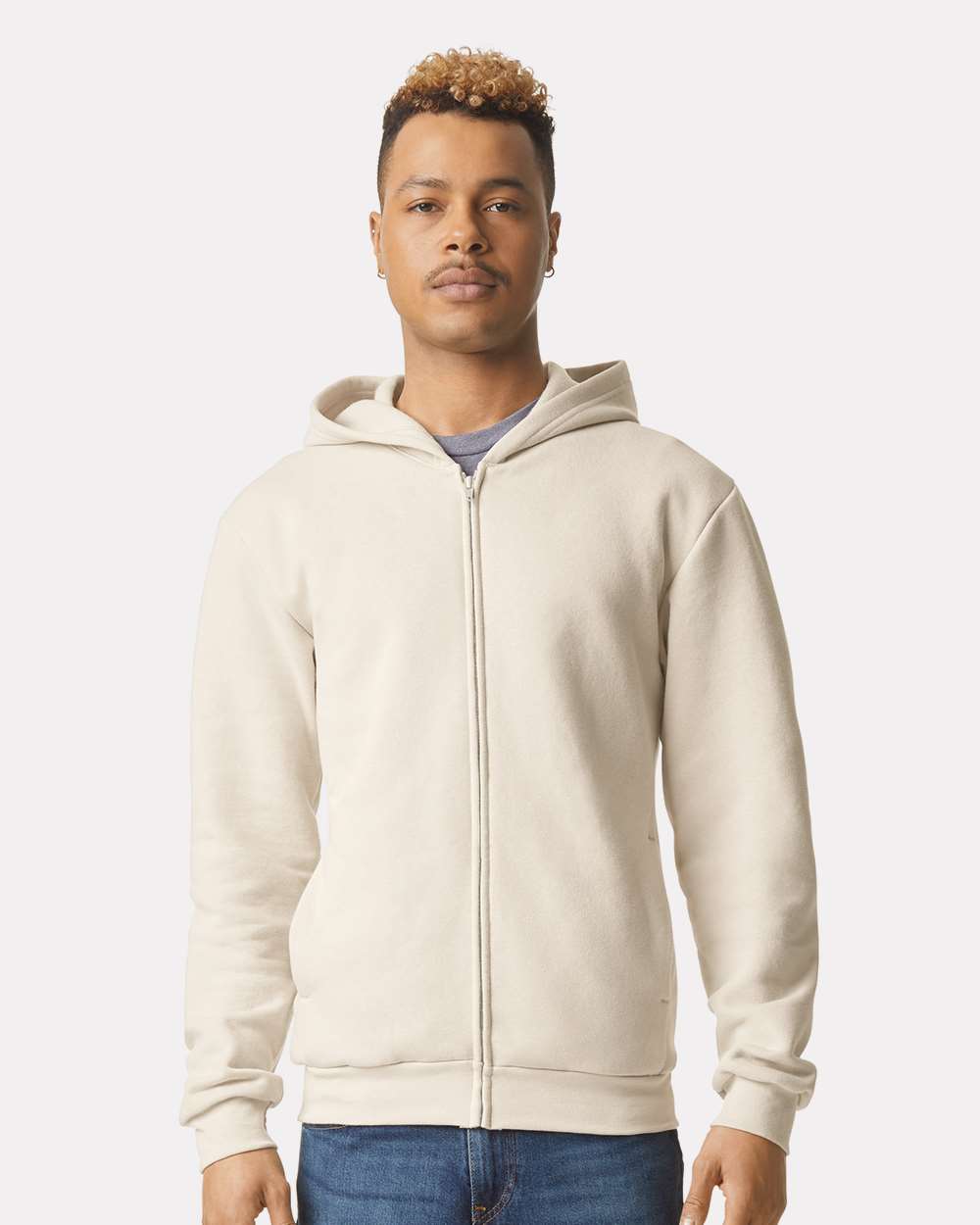 American Apparel-RF497-ReFlex Fleece Full-Zip Hoodie - Image 17