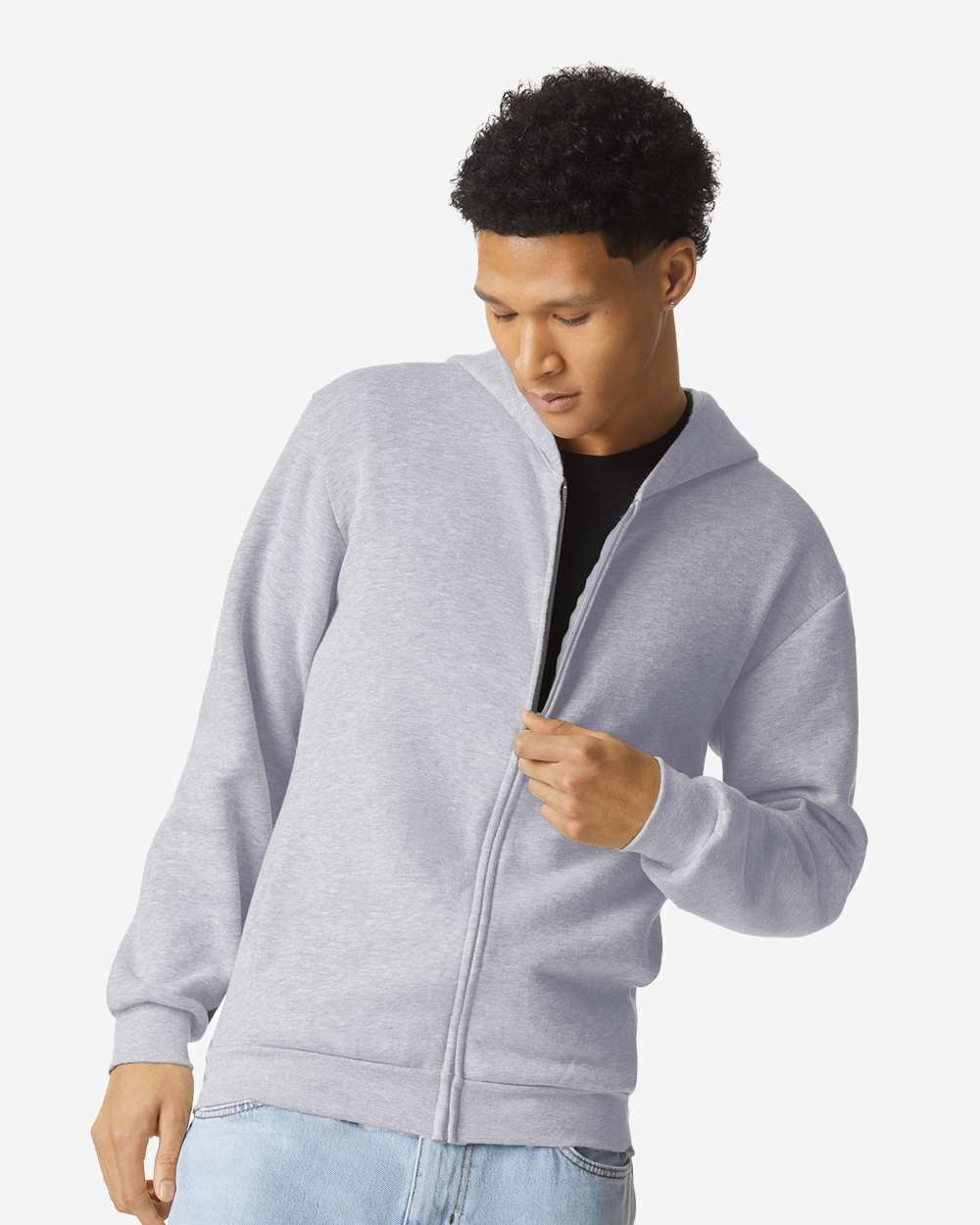 American Apparel-RF497-ReFlex Fleece Full-Zip Hoodie - Image 29