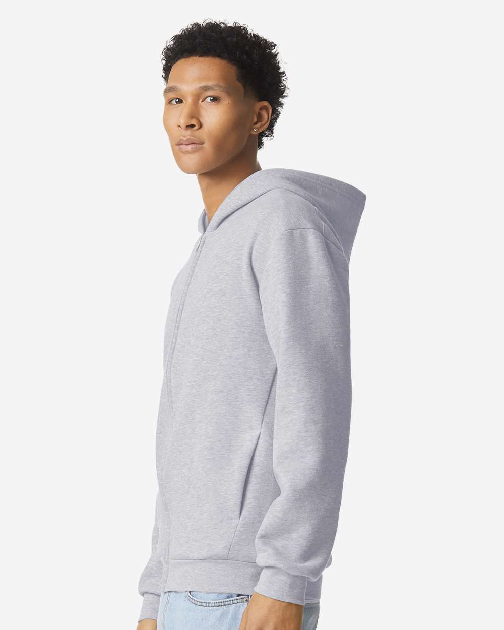 American Apparel-RF497-ReFlex Fleece Full-Zip Hoodie - Image 30