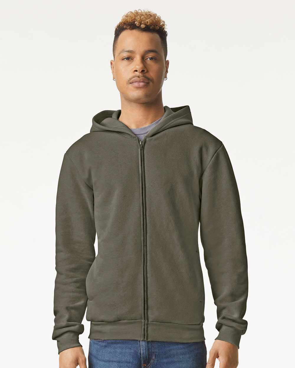American Apparel-RF497-ReFlex Fleece Full-Zip Hoodie - Image 35
