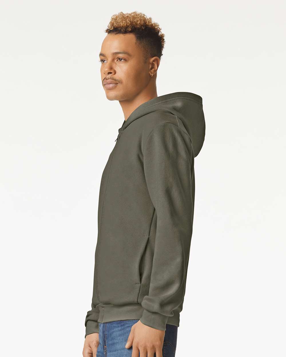 American Apparel-RF497-ReFlex Fleece Full-Zip Hoodie - Image 36