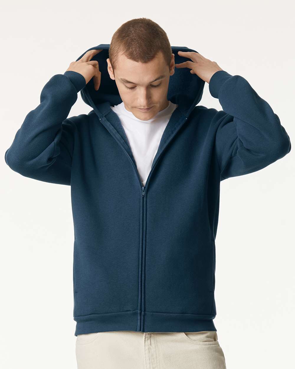 American Apparel-RF497-ReFlex Fleece Full-Zip Hoodie - Image 41