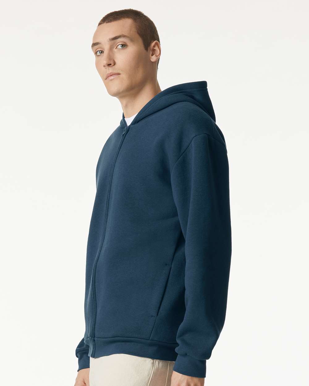 American Apparel-RF497-ReFlex Fleece Full-Zip Hoodie - Image 42
