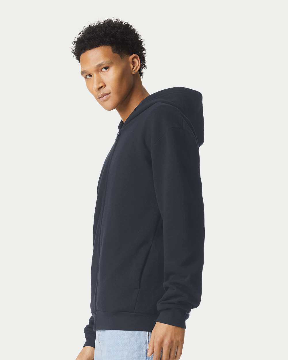 American Apparel-RF497-ReFlex Fleece Full-Zip Hoodie - Image 5