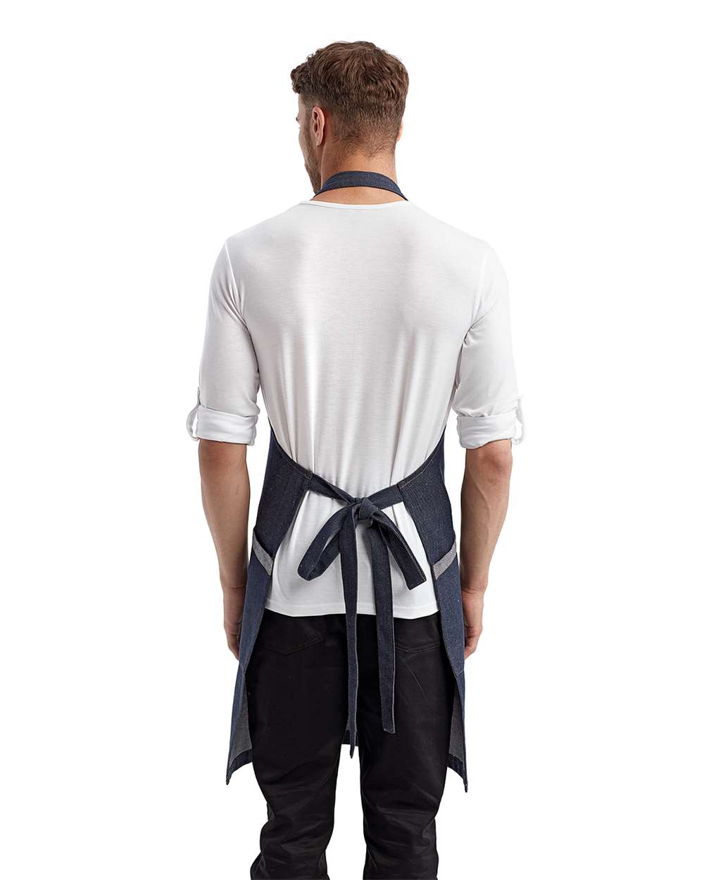Artisan Collection by Reprime-RP122-‘Regenerate’ Recycled Bib Apron - Image 10