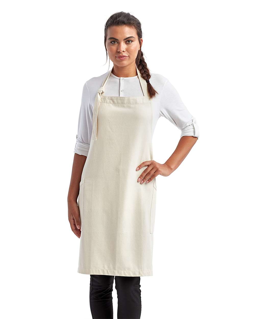 Artisan Collection by Reprime-RP122-‘Regenerate’ Recycled Bib Apron - Image 11