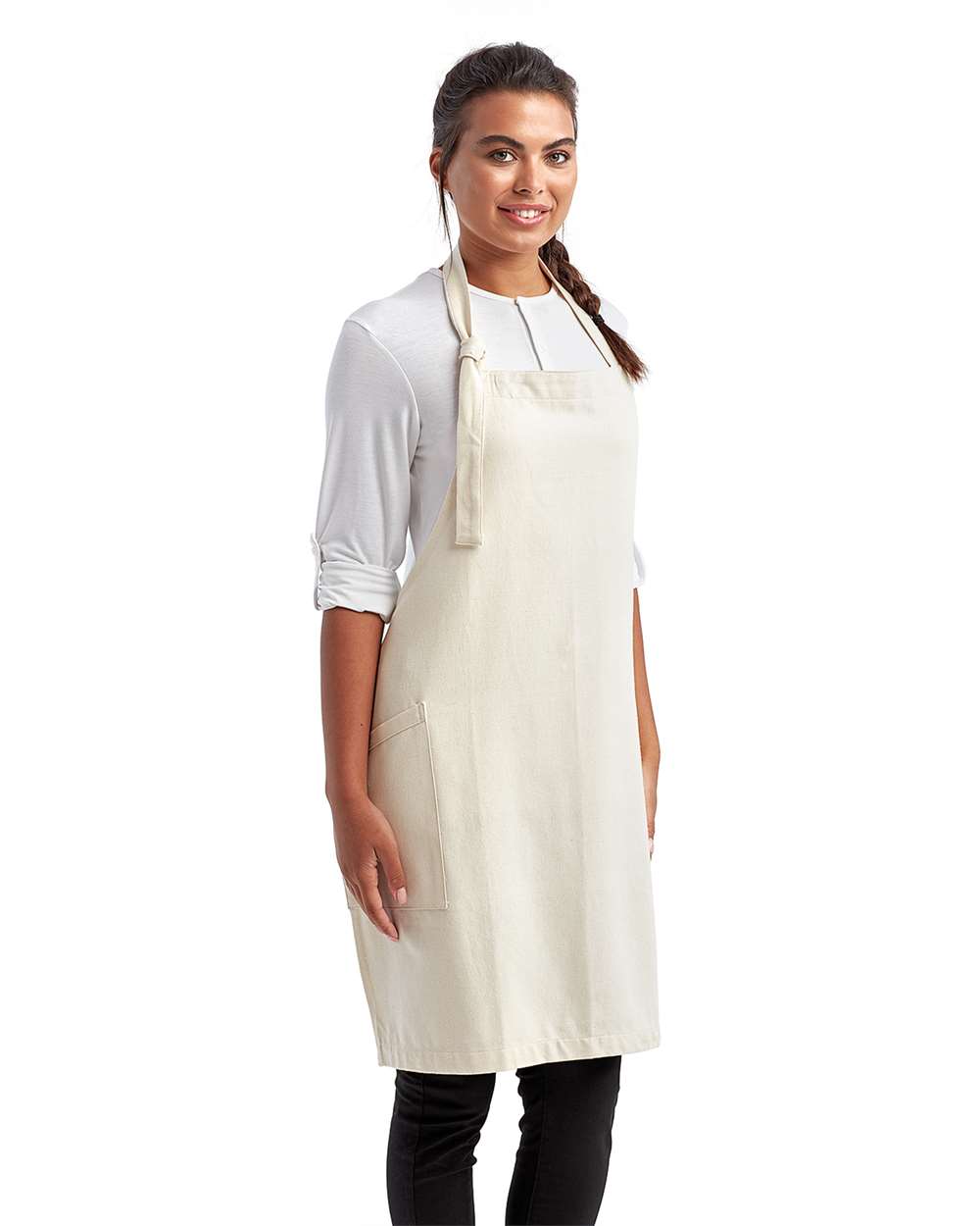 Artisan Collection by Reprime-RP122-‘Regenerate’ Recycled Bib Apron - Image 12