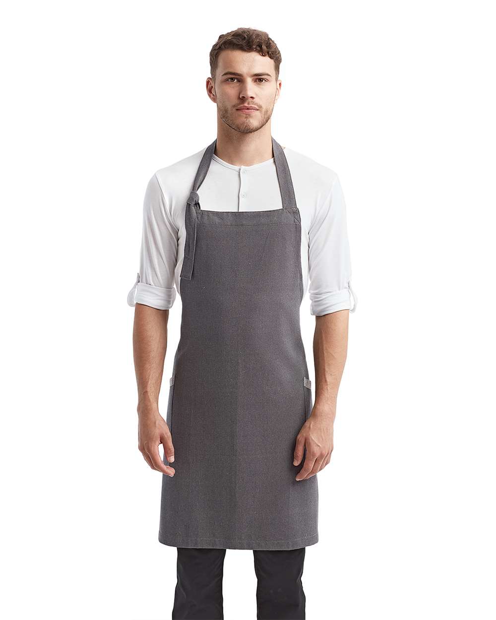 Artisan Collection by Reprime-RP122-‘Regenerate’ Recycled Bib Apron - Image 5