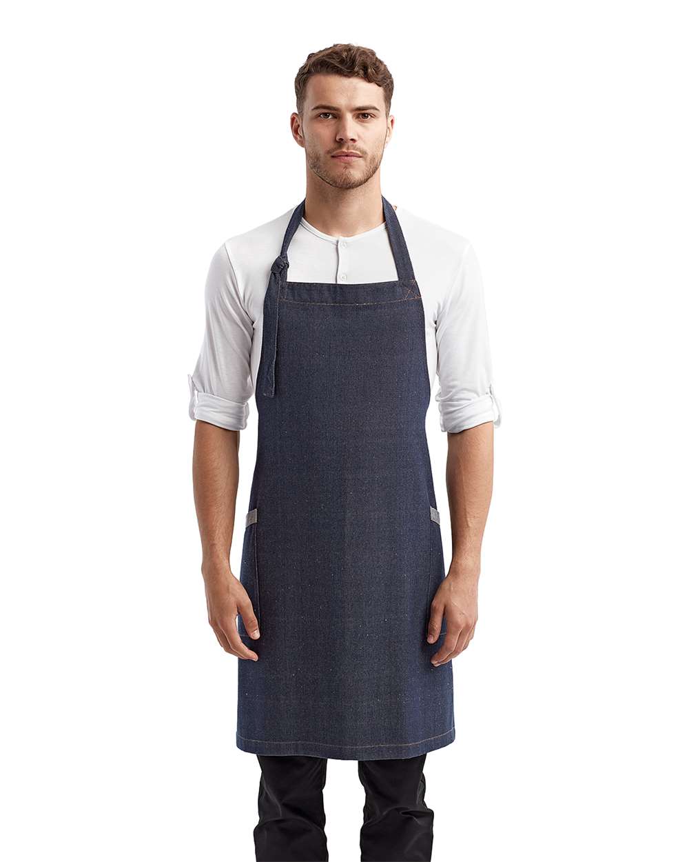 Artisan Collection by Reprime-RP122-‘Regenerate’ Recycled Bib Apron - Image 8
