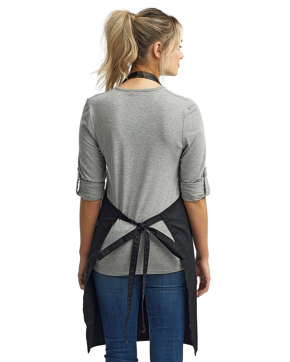 Artisan Collection by Reprime-RP123-Espresso Bib Apron with Pocket - Image 4