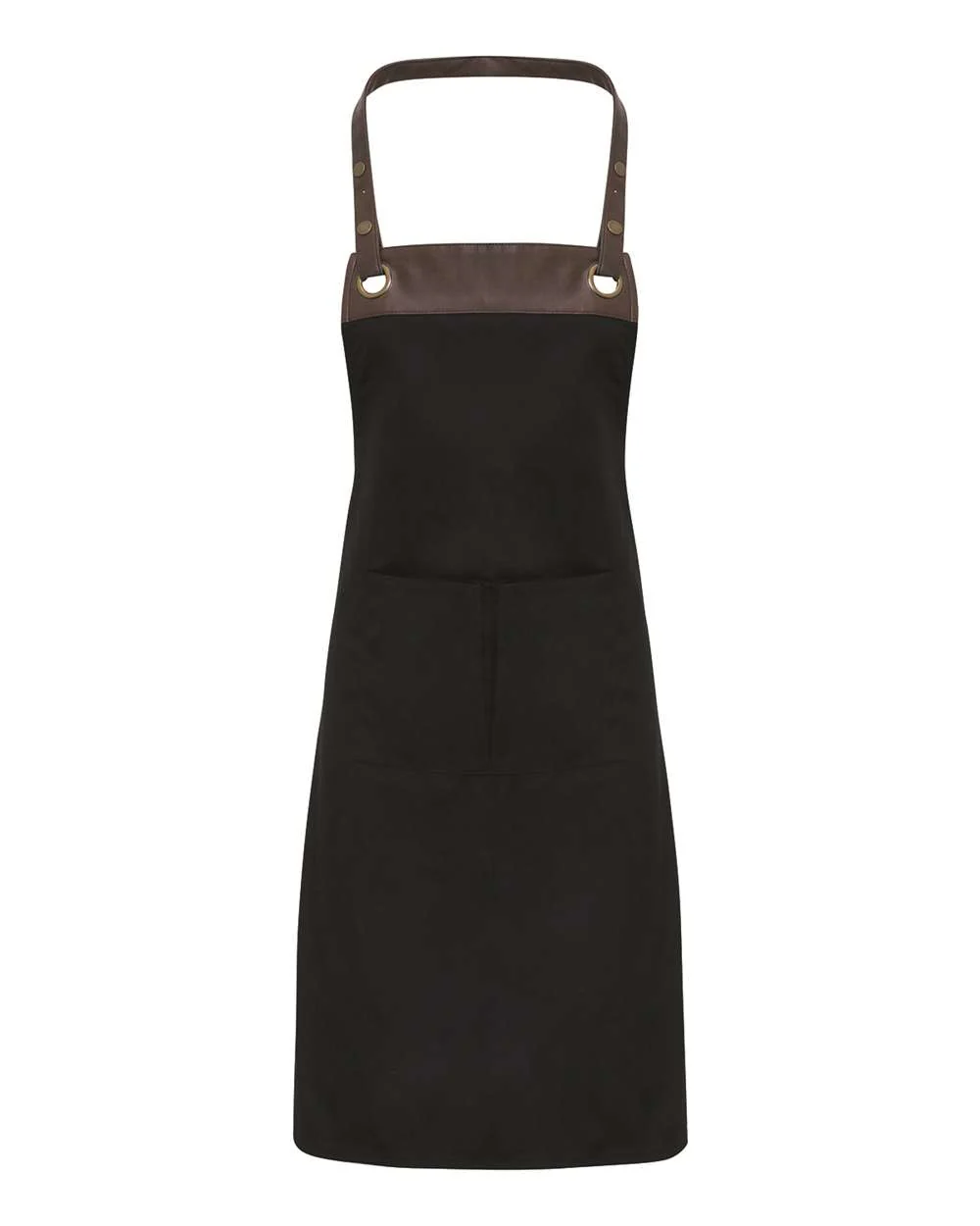 Artisan Collection by Reprime-RP123-Espresso Bib Apron with Pocket - Image 6