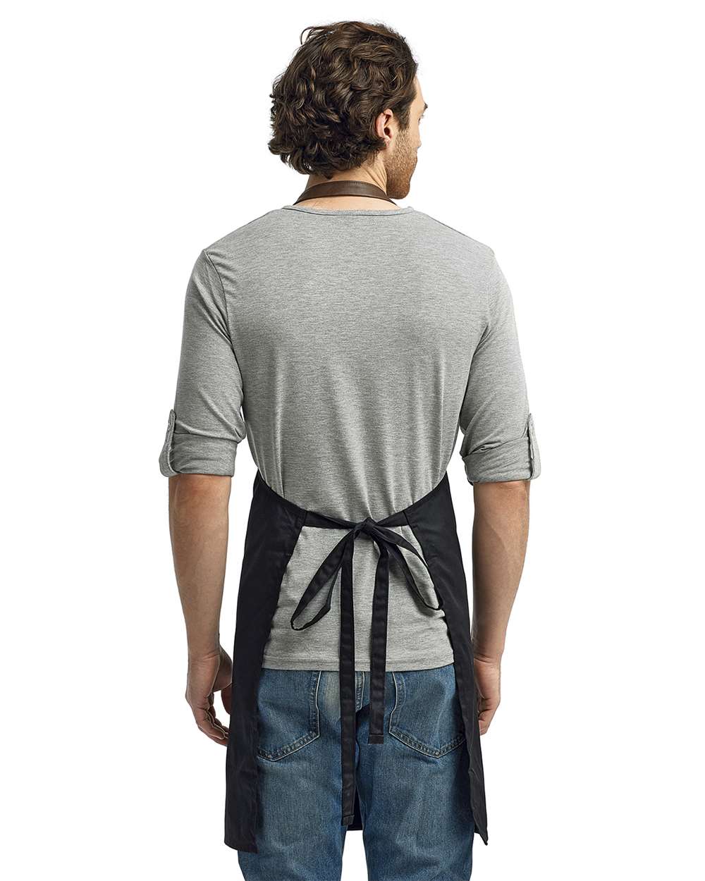 Artisan Collection by Reprime-RP123-Espresso Bib Apron with Pocket - Image 9