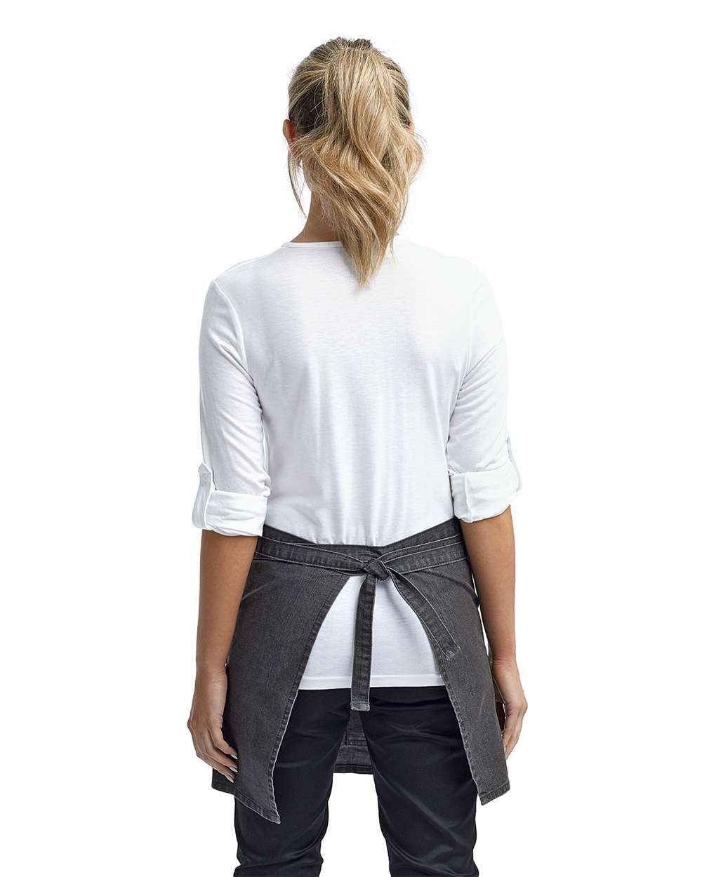 Artisan Collection by Reprime-RP125-Four-Pocket Jeans Stitch Denim Waist Apron - Image 4