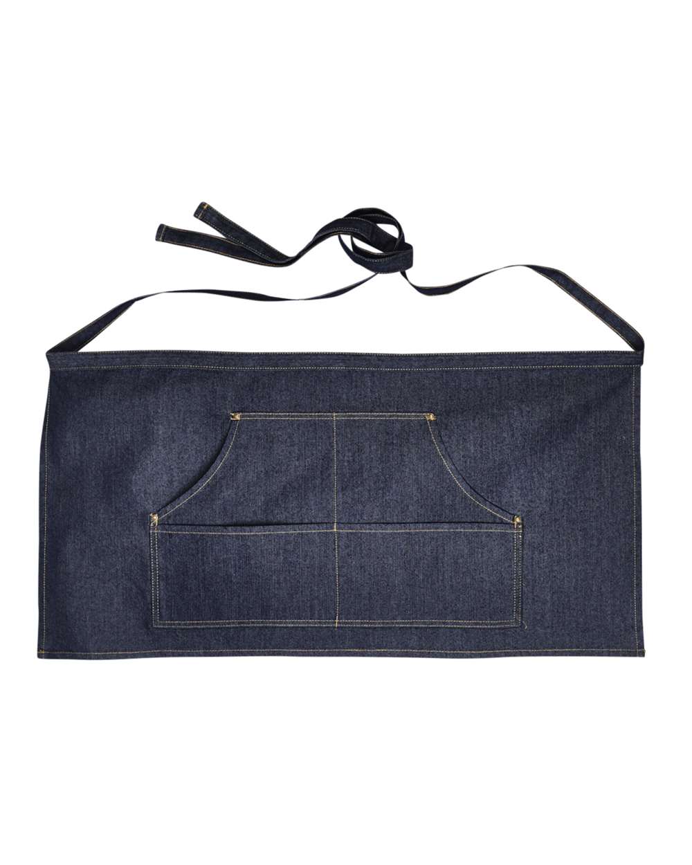 Artisan Collection by Reprime-RP125-Four-Pocket Jeans Stitch Denim Waist Apron - Image 6