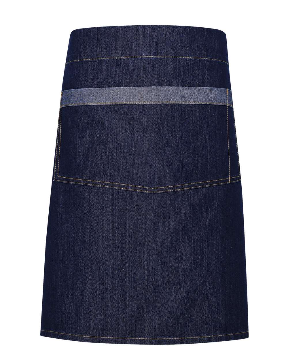 Artisan Collection by Reprime-RP128-Domain Contrast Denim Waist Apron with Pocket - Image 6