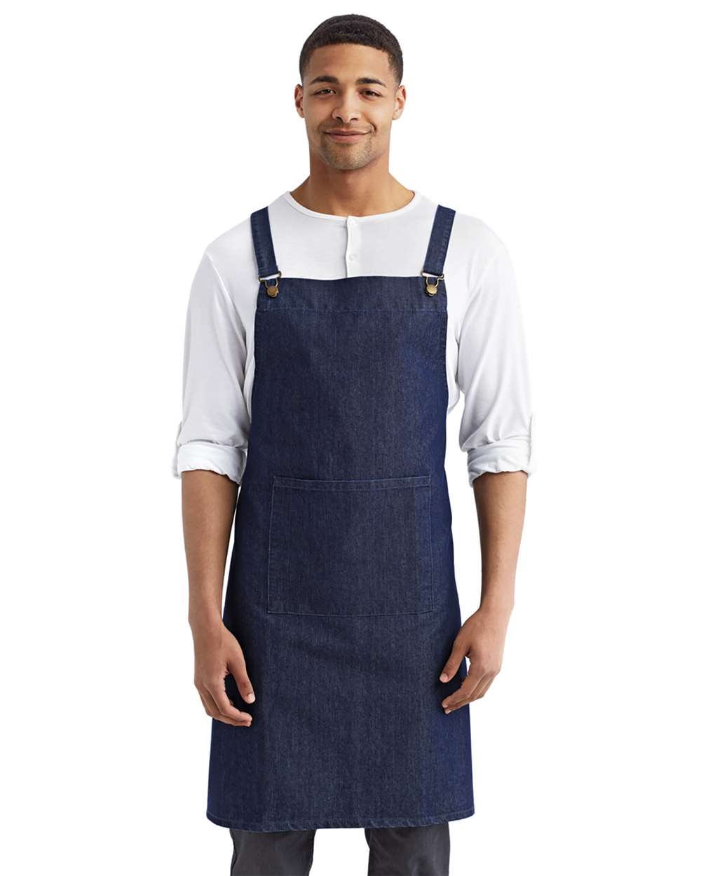 Artisan Collection by Reprime-RP129-Cross Back Barista Apron with Pocket - Image 11
