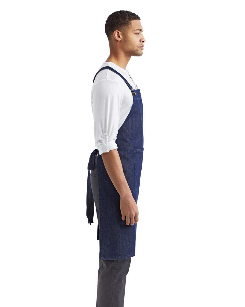 Artisan Collection by Reprime-RP129-Cross Back Barista Apron with Pocket - Image 12
