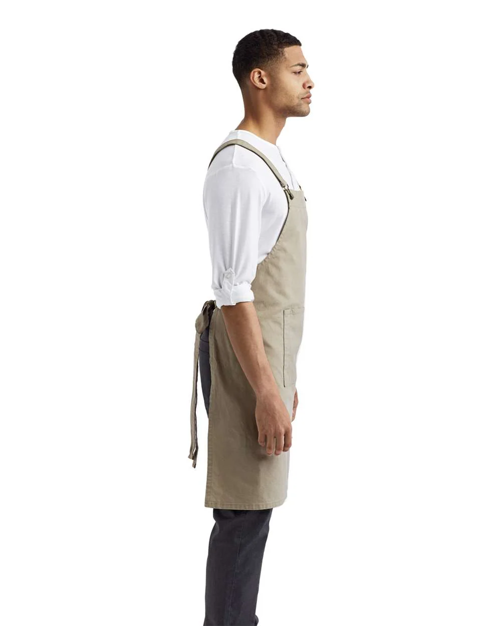 Artisan Collection by Reprime-RP129-Cross Back Barista Apron with Pocket - Image 16