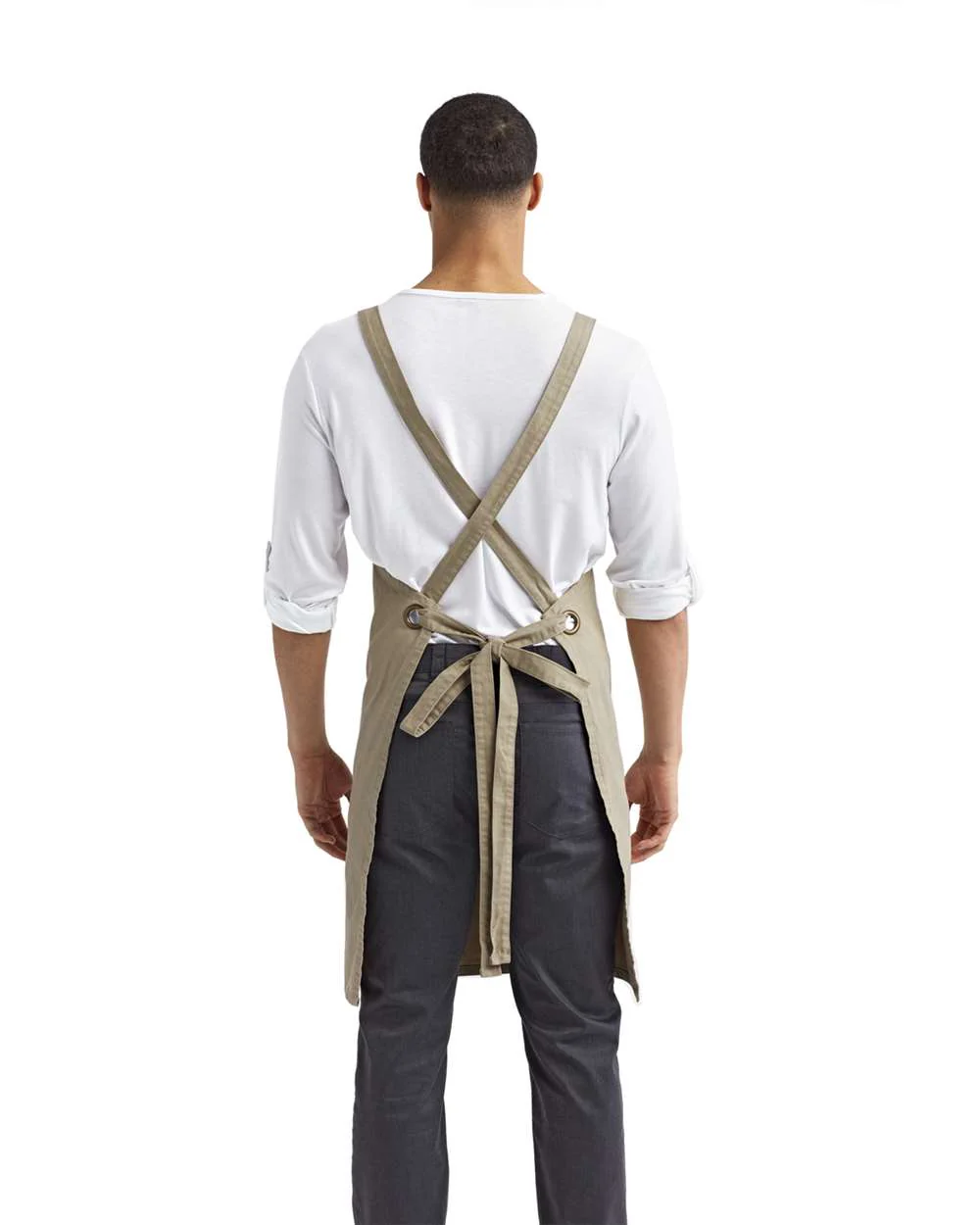 Artisan Collection by Reprime-RP129-Cross Back Barista Apron with Pocket - Image 17