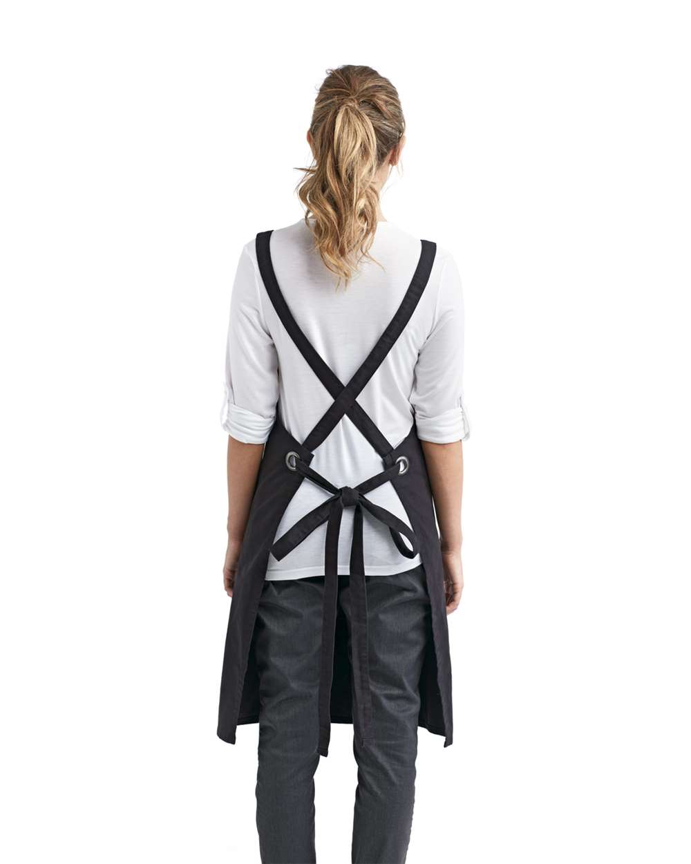Artisan Collection by Reprime-RP129-Cross Back Barista Apron with Pocket - Image 4