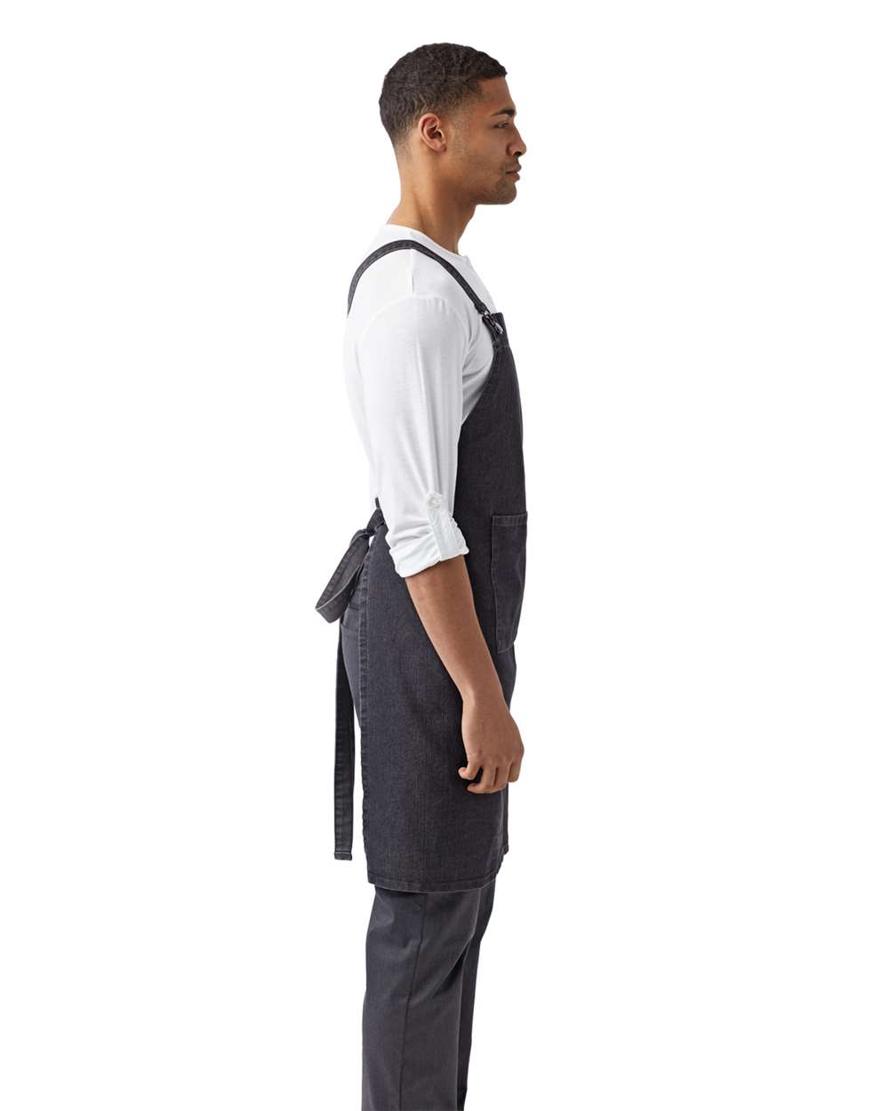 Artisan Collection by Reprime-RP129-Cross Back Barista Apron with Pocket - Image 8