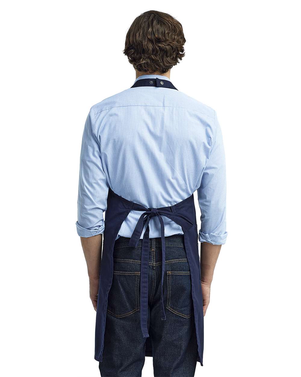 Artisan Collection by Reprime-RP132-Cotton Chino Bib Apron with Pocket - Image 13