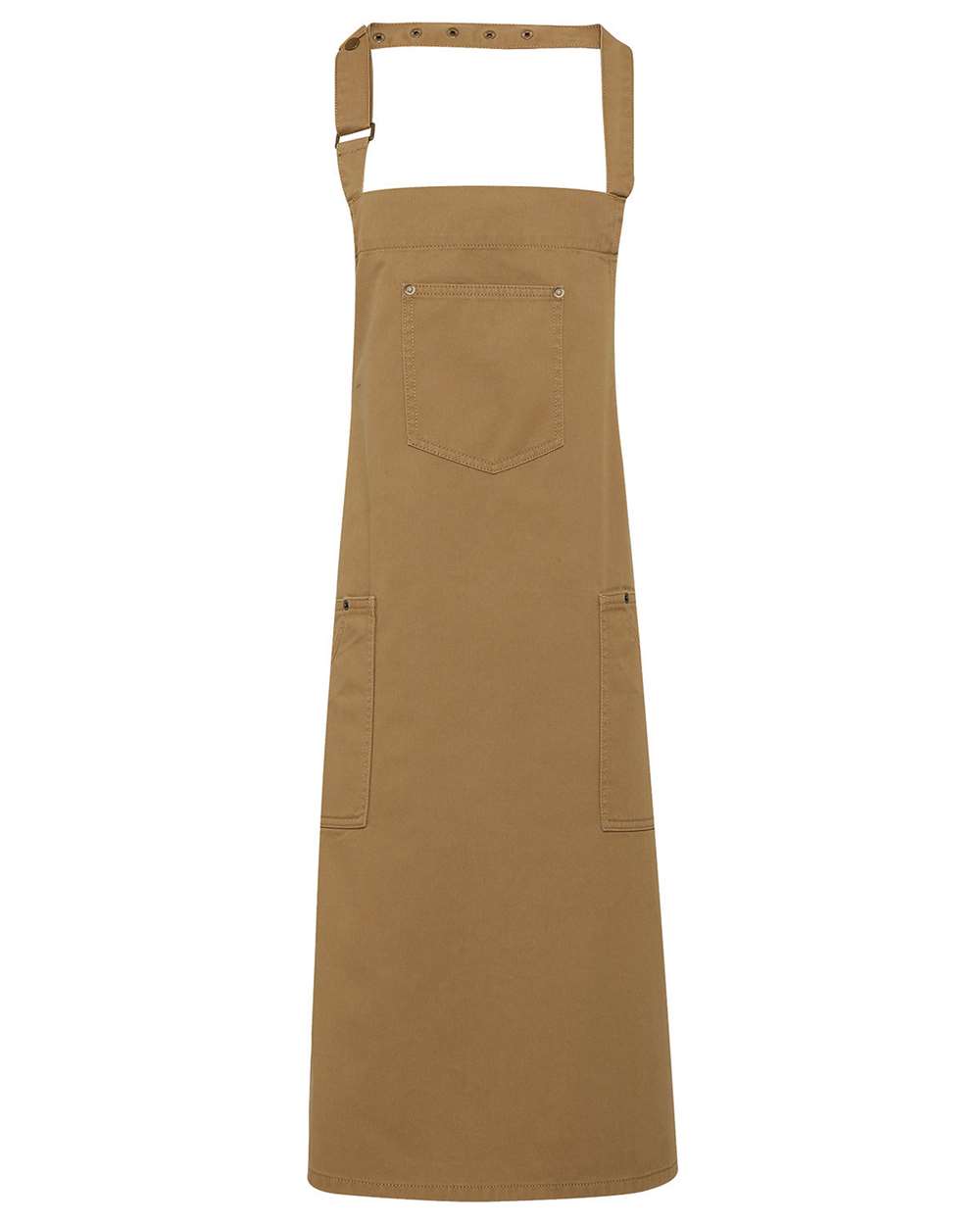 Artisan Collection by Reprime-RP132-Cotton Chino Bib Apron with Pocket - Image 6