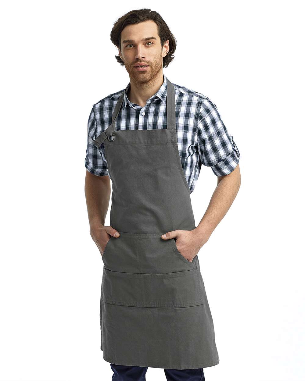 Artisan Collection by Reprime-RP137-Calibre Heavy Canvas Apron with Pocket - Image 11