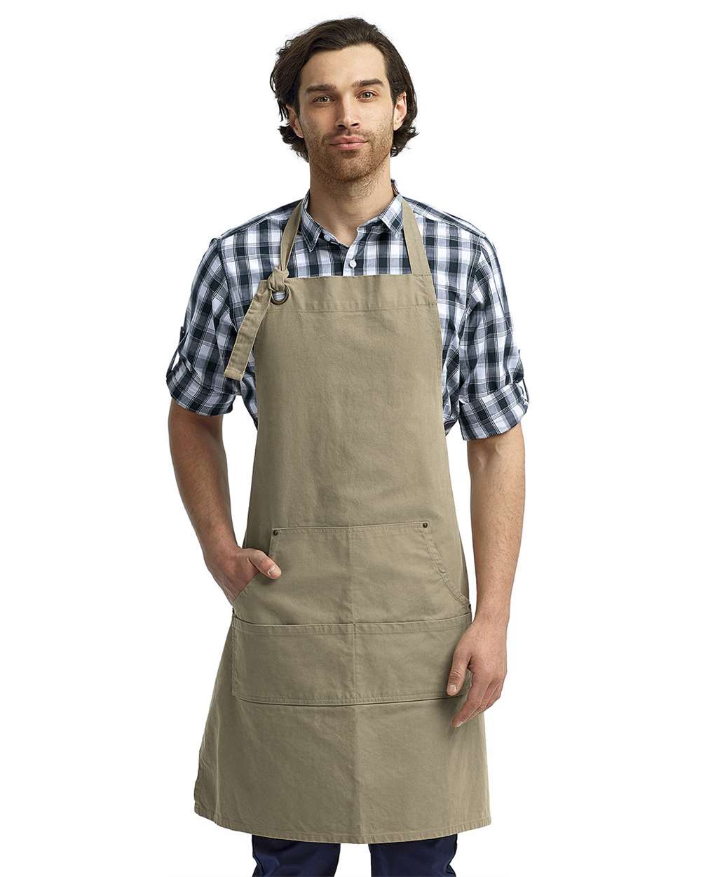 Artisan Collection by Reprime-RP137-Calibre Heavy Canvas Apron with Pocket - Image 15